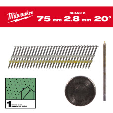 Набір цвяхів для нейлера 15G/20/75 мм (2000 шт) MILWAUKEE