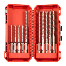 Набір із 10 бурів SDS+ M2 MILWAUKEE 4932492117, пластиковий кейс