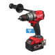 Дриль-шурупокрут акумуляторний з ударом MILWAUKEE, M18 ONEPD3-502X, 158Нм (+ заряд.пристрій, 2 акум., HD кейс)