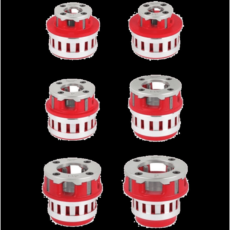 Набір головок для нарізання різблення PACKOUT MILWAUKEE FPT2HK BSPT Alloy, (для FPT2) (6шт)