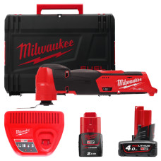 Акумуляторний компактний багатофункціональний інструмент (реноватор) MILWAUKEE M12 FUEL FMT-422X, (+ заряд.пристрій, 2 акум., Кл
