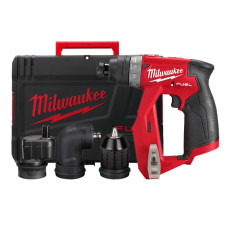 Дриль-шурупокрут акумуляторний MILWAUKEE, M12 FDDXKIT-0X, 34Нм (4 насадки FIXTEC, HD кейс)