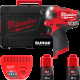 Гвинтокрут акумуляторний 1/4" HEX MILWAUKEE, M12 FQID-202X, 50Нм (+ заряд.пристрій, 2 акум.Х 2Аг, HD