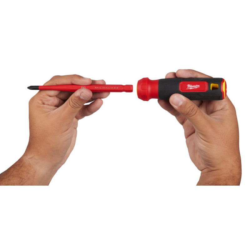 Набір прецезійних викруток VDE MILWAUKEE 4-в-1 (ручка VDE + 4 біт TORX VDE, текстильний чохол)