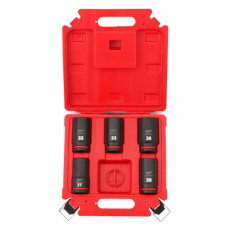 Набір головок 1'' STD SHOCKWAVE MILWAUKEE, подовжених (27-36мм) (5шт), пластиковий кейс