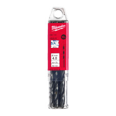 Свердло по металу HSS-R MILWAUKEE DIN338, діаметр 4,0 мм, (10шт) пластикова коробка