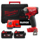Винтоверт акумуляторний гідравлічний 1/4'' HEX MILWAUKEE, M18 FUEL FQID-502X, 50Нм (+ заряд. устройство, 2 аккум.Х 5Ач, кейс)