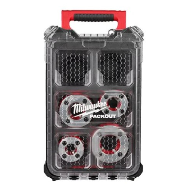 Набір головок для нарізання різблення PACKOUT MILWAUKEE FPT114HK BSPT Alloy, (для FPT114) (4шт)