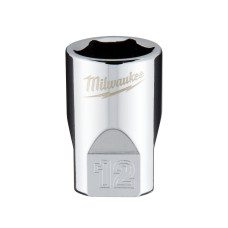 Головка торцева хромована 1/4'' MILWAUKEE, 12мм
