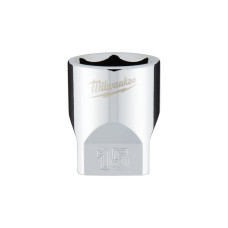 Головка торцева хромована 1/4'' MILWAUKEE, 15мм