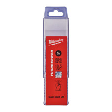 Свердло по металу THUNDERWEB HSS-G MILWAUKEE DIN338, діаметр 10,5 x 133 мм (5шт), пластикова коробка