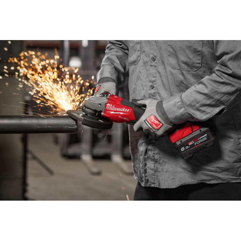 Шліфмашина кутова акумуляторна MILWAUKEE, M18 FHSAG125XPDB2-0X, 1800Вт діаметр 125мм (HD кейс)