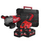 Шліфмашина кутова акумуляторна MILWAUKEE, M18 FHSAG125XPDB2-802X, діаметр 125мм (зарядний пристрій, 2акум. Х 8 Аг, HDкейс)