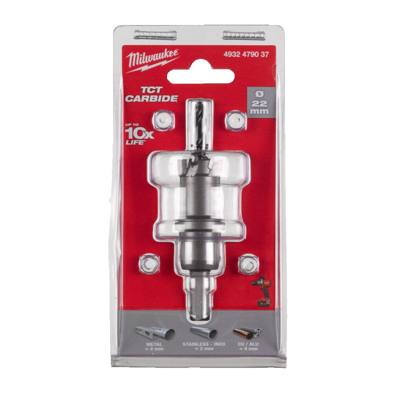 Коронка Holesaw TCT MILWAUKEE, Ø22мм