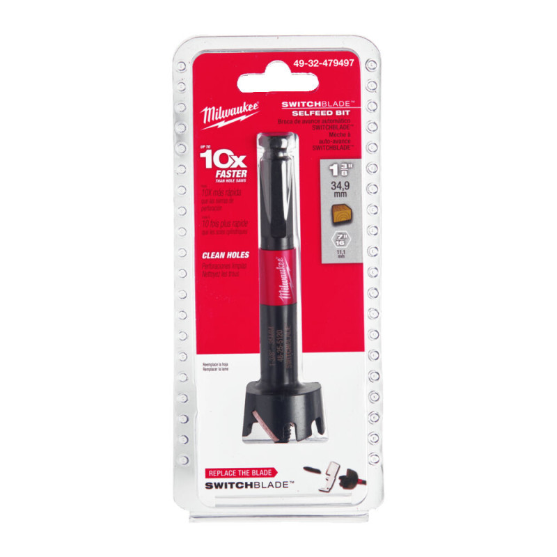 Насадка самоврізна SWITCHBLADE™ 7/16'' MILWAUKEE, діаметр 35мм