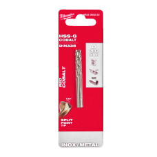 Свердло по металу HSS-Co MILWAUKEE DIN338, діаметр 3,0 мм, (2шт)