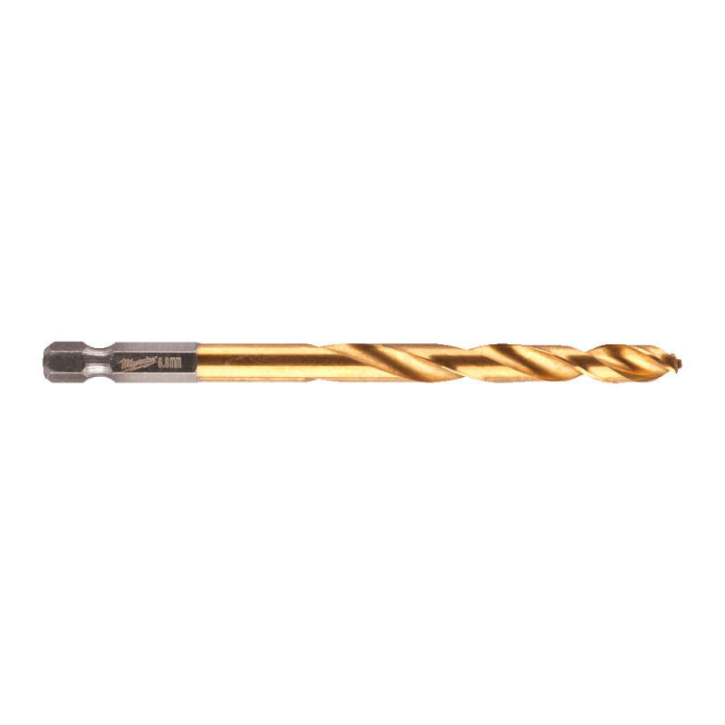 Свердло по металу RedHEX HSS-G TiN MILWAUKEE, діаметр 6,8 мм