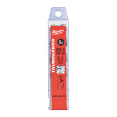 Свердло по металу THUNDERWEB HSS-G MILWAUKEE DIN338, Ø9,3х125мм, (5шт)