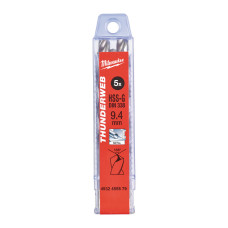 Свердло по металу THUNDERWEB HSS-G MILWAUKEE DIN338, Ø9,4х125мм, (5шт)