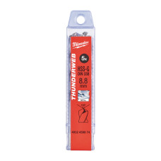 Свердло по металу THUNDERWEB HSS-G MILWAUKEE DIN338, Ø8,8х125мм, (5шт)
