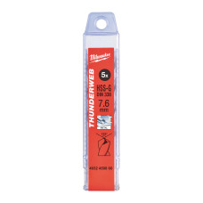 Свердло по металу THUNDERWEB HSS-G MILWAUKEE DIN338, Ø7,6х117мм, (5шт)