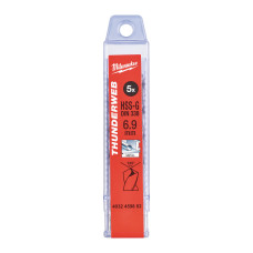 Свердло по металу THUNDERWEB HSS-G MILWAUKEE DIN338, Ø6,9х109мм, (5шт)
