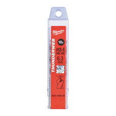 Свердло по металу THUNDERWEB HSS-G MILWAUKEE DIN338, Ø6,3х101мм, (10шт)