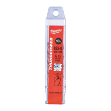 Свердло по металу THUNDERWEB HSS-G MILWAUKEE DIN338, Ø5,9х93мм, (10шт)