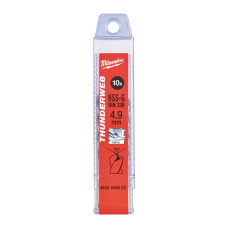 Свердло по металу THUNDERWEB HSS-G MILWAUKEE DIN338, O4,9х86мм (10шт), пластикова коробка