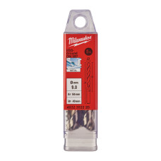 Свердло по металу HSS-G MILWAUKEE DIN1897, Ø9,0х84х40мм, скорочене, (5шт)