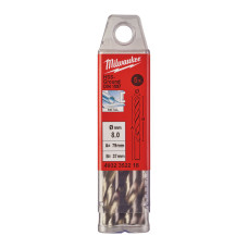 Свердло по металу HSS-G MILWAUKEE DIN1897, Ø8,0х79х37мм, скорочене, (5шт)