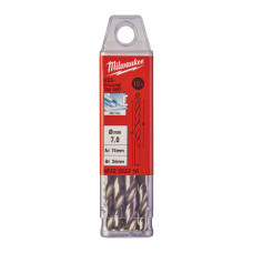 Свердло по металу HSS-G MILWAUKEE DIN1897, Ø7,0х74х34мм, скорочене, (5шт)