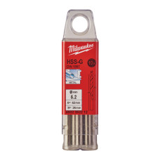 Свердло по металу HSS-G MILWAUKEE DIN1897, Ø5,2х62х26мм, скорочене, (10шт)
