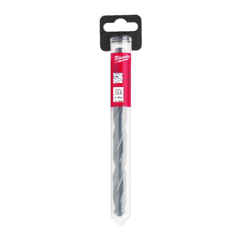 Свердло по металу DIN338 HSS-R MILWAUKEE, O13,5х160/108мм