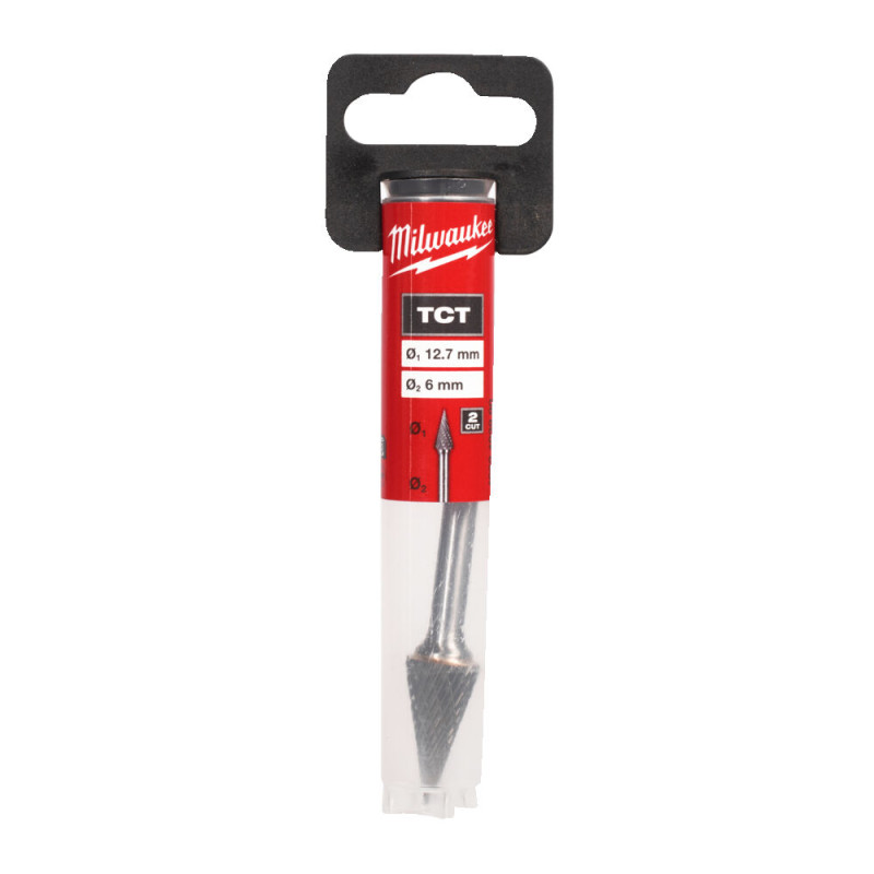Борфреза твердосплавна TCT MILWAUKEE, тип M, діаметр 6x12,7мм