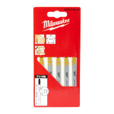 Полотна для лобзика T119B MILWAUKEE, 50мм/ крок зуба 2,0мм , (5шт), (деревина)