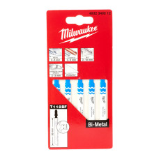 Полотна для лобзика T118BF Bi-Metal MILWAUKEE MILWAUKEE, 55мм/ крок зуба 2,0мм,(5шт),(універсальні)