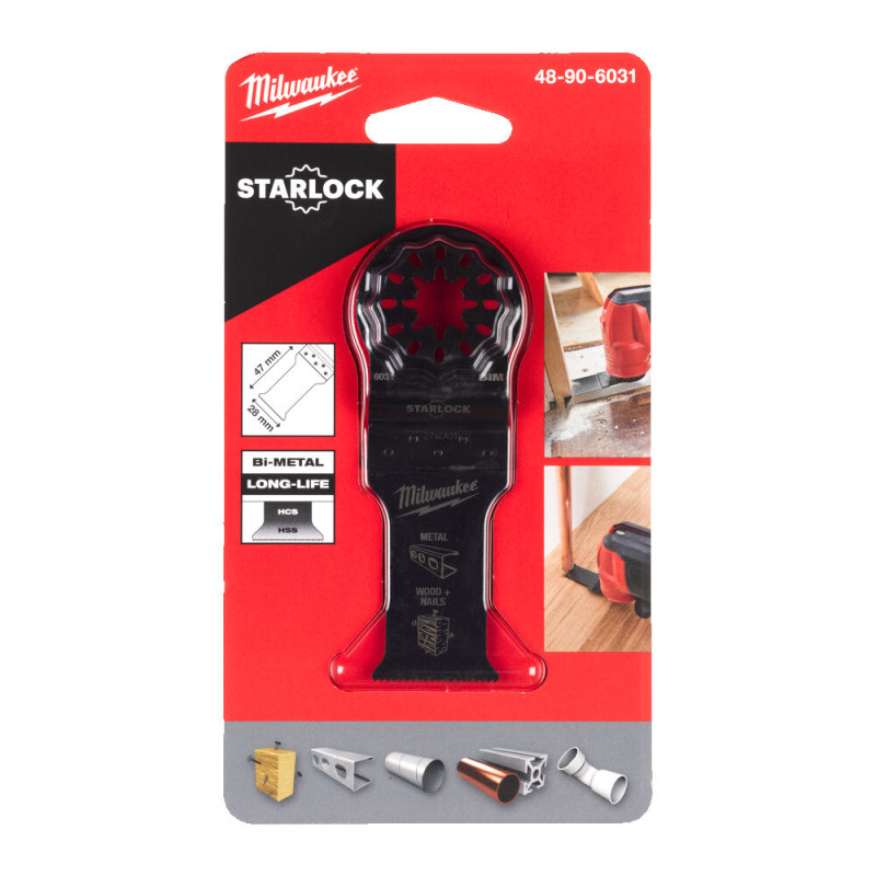 Полотно для мультітула BiM STARLOCK MILWAUKEE, 28х47мм (мультіматеріал)