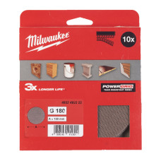 Сітка шліфувальна PG Mesh HL MILWAUKEE, Ø150мм, зерно 180, (10шт)