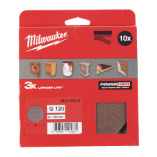 Сітка шліфувальна PG Mesh HL MILWAUKEE, Ø150мм, зерно 120, (10шт)