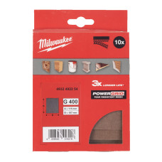 Сітка шліфувальна PG Mesh HL MILWAUKEE, 115х107мм, зерно 400, (10шт)