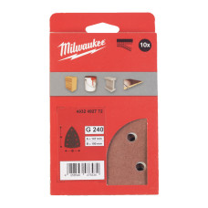 Папір шліфувальний MILWAUKEE, 100х147мм HL, зерно 240 (10шт)