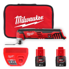 Інструмент багатофунціональний акумуляторний MILWAUKEE, C12 MT-202B (+ заряд.пристрій, 2 акум., шліф. диск, ніж для шліф., ключ,