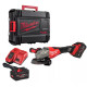 Шліфмашина кутова акумуляторна MILWAUKEE, M18 FHSAG125XB2-802X, діаметр 125мм (зарядний пристрій, 2акум. Х 8 Аг, HDкейс)