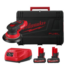 Шліфмашина ексцентрикова акумуляторна MILWAUKEE M12 FROS2.5-502X O150мм (ЗП+2акум.Х5Аг+HD кейс)