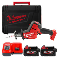 Пила шабельна акумуляторна MILWAUKEE, M18 FHZ-502X (+ заряд.пристрій, 2 акум.Х 5Аг, HDкейс)