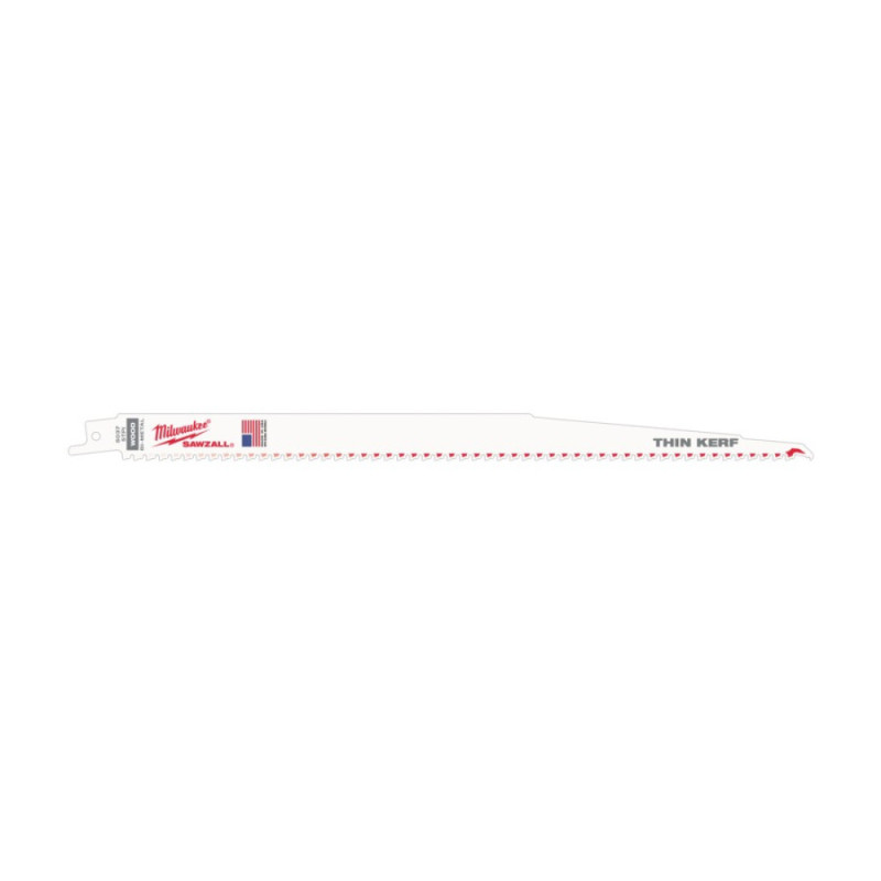 Полотно для шабельних пил THIN KERF FANG TIP MILWAUKEE, 300х5,0мм, (5шт), (деревина з цвяхами)