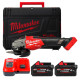 Шліфмашина кутова акумуляторна MILWAUKEE, M18 FHSAG125XB2-802X, діаметр 125мм (зарядний пристрій, 2акум. Х 8 Аг, HDкейс)