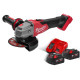 Шліфмашина кутова акумуляторна MILWAUKEE, M18 FSAG125XB-502X, діаметр 125мм (+2 акумулятори, зарядний пристрій, захисний кожух,