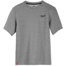 Футболка MILWAUKEE HTSSGR-XL, легка з коротким рукавом, сіра, (розмір XL)
